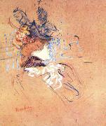  Henri  Toulouse-Lautrec Profile of a Woman oil on canvas
